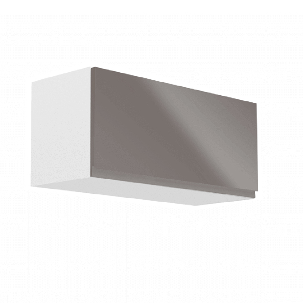 Horní kuchyňská skříňka G80K Aurellia (bílá + lesk šedý) *výprodej