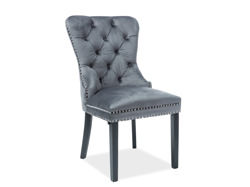 Jídelní židle Aurore Velvet (šedá) *výprodej