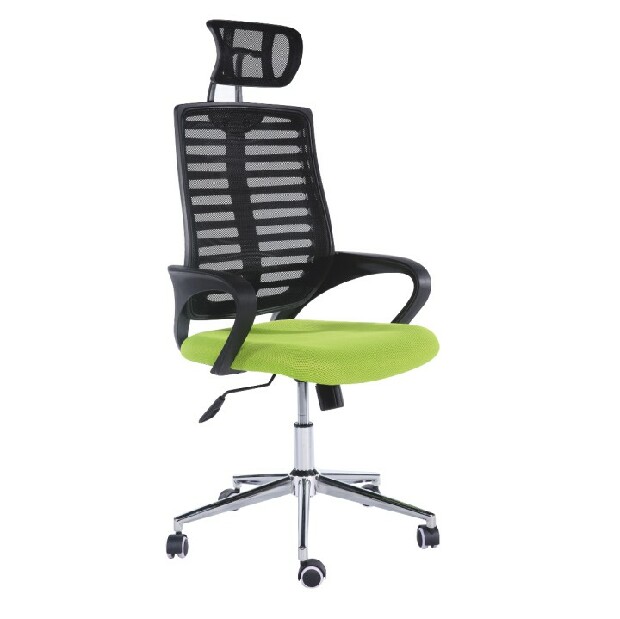 Kancelářská židle Flore (černá + zelená)