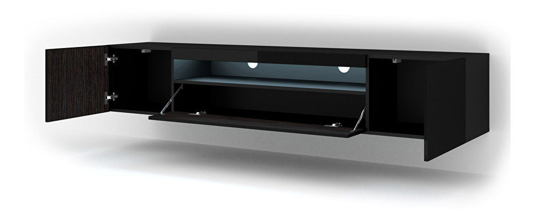 TV stolek/skříňka Aurora 200 (černý lesk)