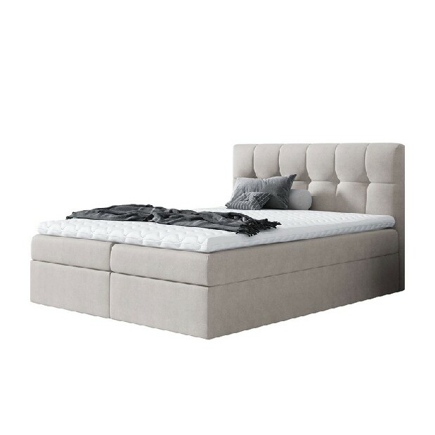 Kontinentálni postel 140 cm Apolon (šedá) *výprodej