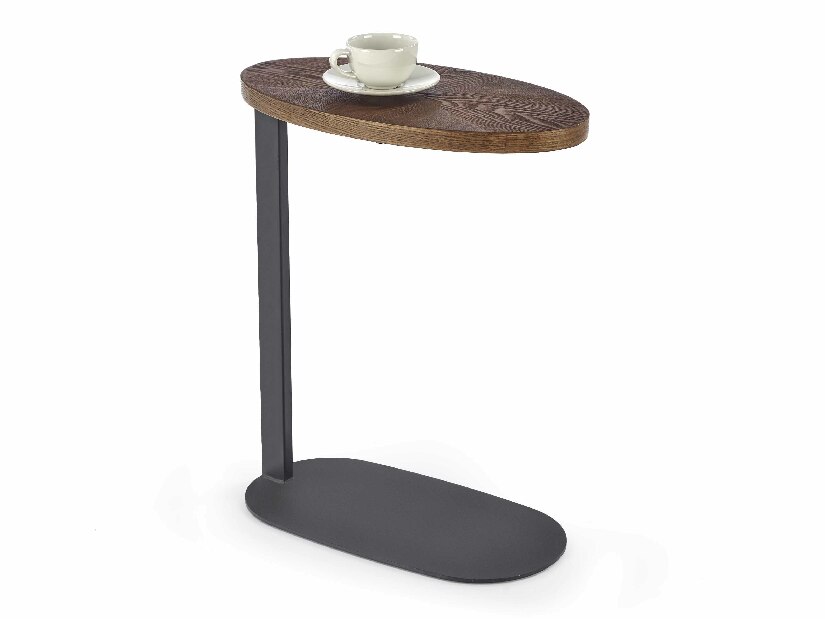 Konferenční stolek Dedra (ořech + černá)