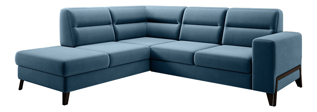 Rohová sedačka Clarice (modrá) (L)