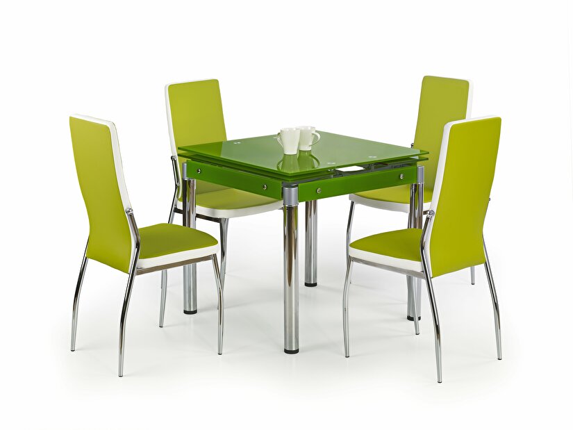 Jídelní stůl Kent (zelená) (pro 4 osoby)