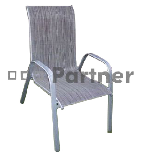 Zahradní židle Gloria šedá (kov)