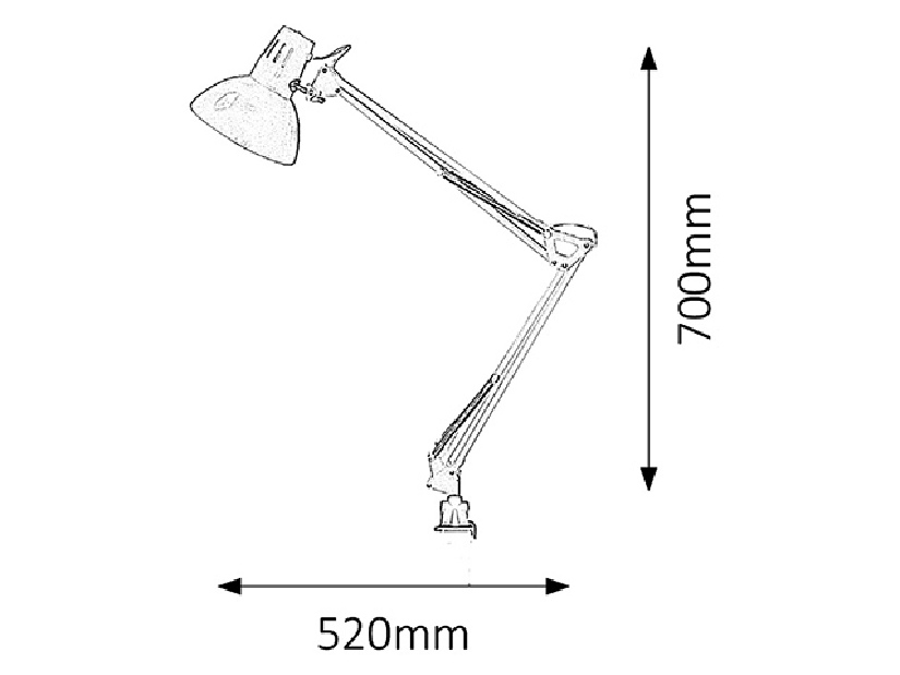 Stojanová lampa Arno 4216 (stříbrná)