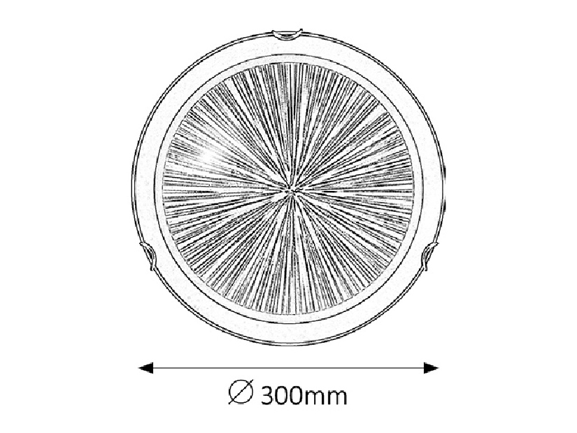 Stropní svítidlo Sphere 1857 (černá + bílá + chromové úchytky)