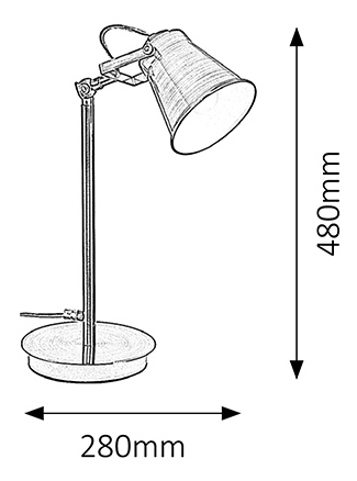Stolní lampa Martina 4193 (bronzová)