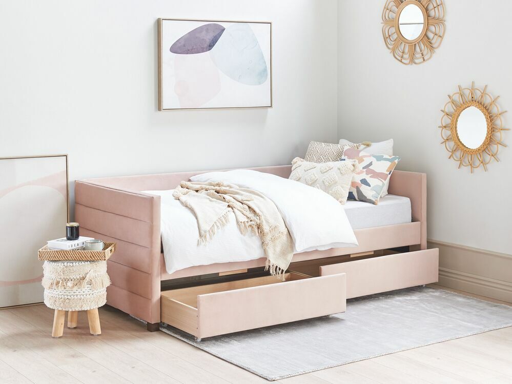 Jednolůžková postel 200 x 90 cm Marza (růžová)