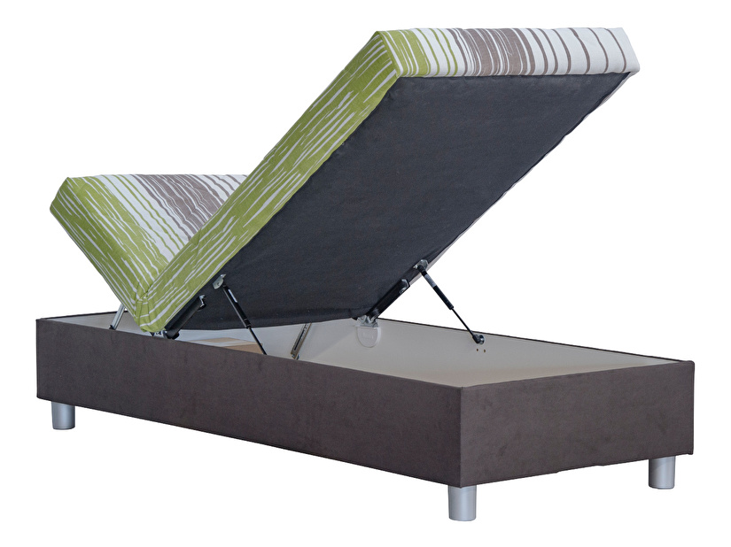 Jednolůžková postel (válenda) 90 cm Blanár Inez (tmavohnědá + Ciser 05) (s polyuretánovou matrací) (s úložným prostorem) *výprodej