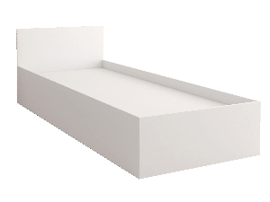 Jednolůžková postel 90 cm Oleg I (bílá) (s úl. prostorem)