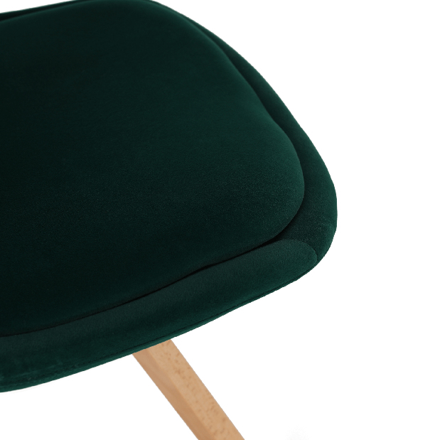 Jídelní židle Fra (smaragdová + buk)