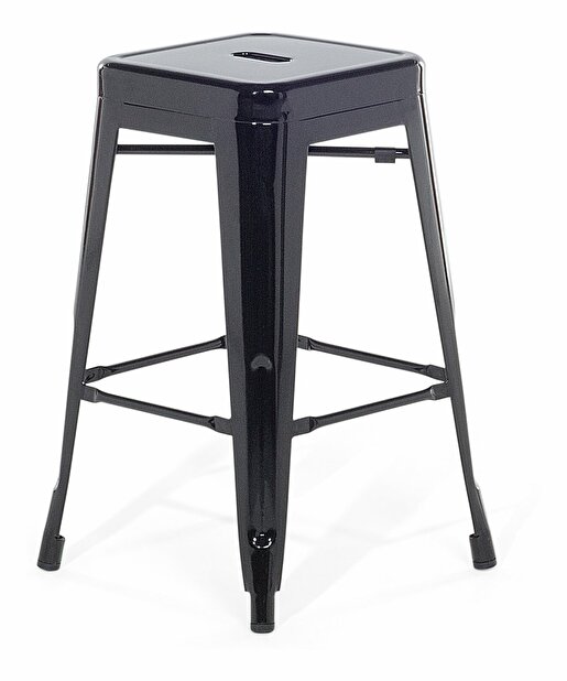 Set 2ks. barových židlí 60cm Cabriot (černá)