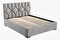 Čalouněná postel 160x200 cm Veggie 1 (šedohnědá)