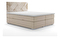 Manželská postel Boxspring 140 cm Melo (béžová) (s úložným prostorem)