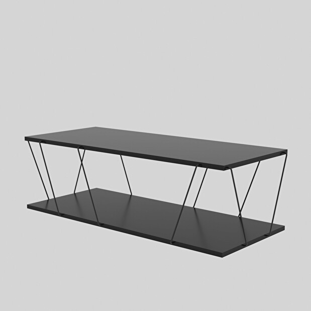 Konferenční stolek Liana (antracit + černá)