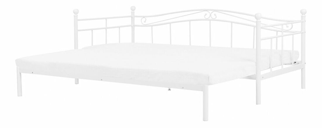 Jednolůžková postel 200 x 80 cm Toki (bílá) (s roštem)