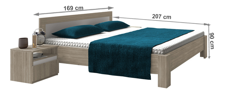 Manželská postel 160 cm Meldith