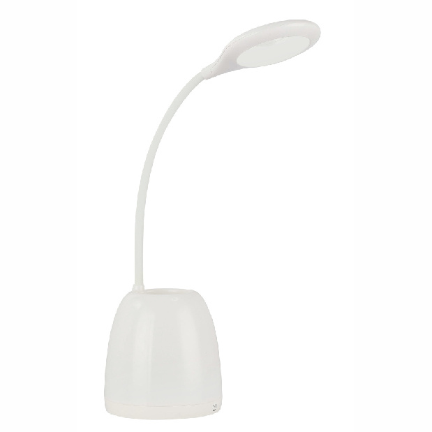 Stolní svítidlo LED Margaery 58324 (moderní/designové) (bílá + satinovaná) (Stmívatelné)