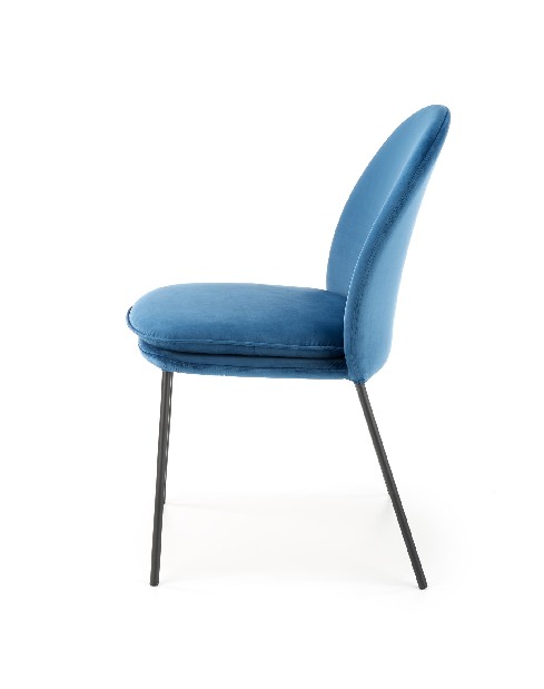 Jídelní židle Kemis (modrá + černá)