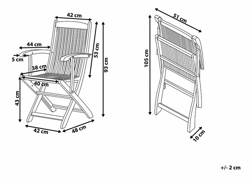 Set 2ks. židlí Mali (světlé dřevo) (modré podsedáky)