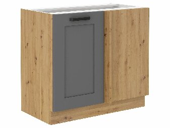 Dolní kuchyňská skříňka Lucid 105 ND 1F BB (dub artisan + dustgrey)