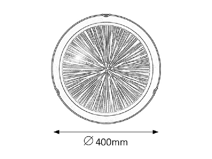 Stropní svítidlo Sphere 1858 (černá + bílá + chromové úchytky)