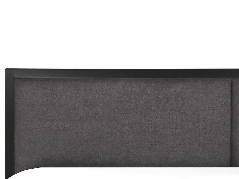 Manželská postel 180 cm Clarta (černá) (s roštem)