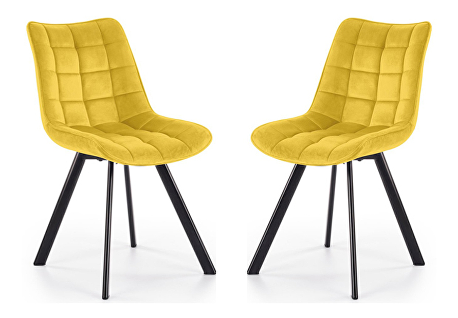 Set 2 ks. jídelních židlí K332 (žlutá) *výprodej