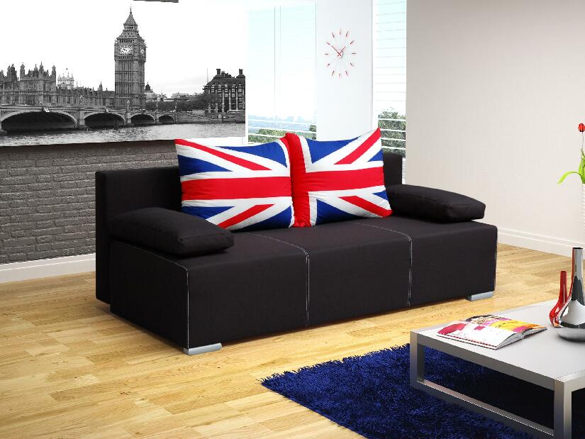 Pohovka Antero (černá + vlajka UK)