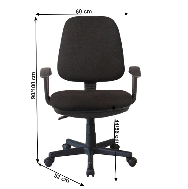 Kancelářská židle Cully (černá)
