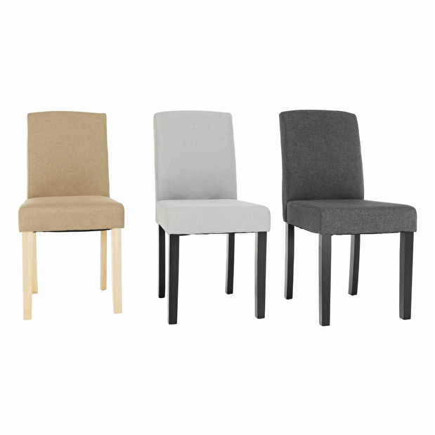 Jídelní židle Sherian (šedá + černá)