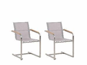 Set 2 ks. zahradních židlí COLSO (béžová)