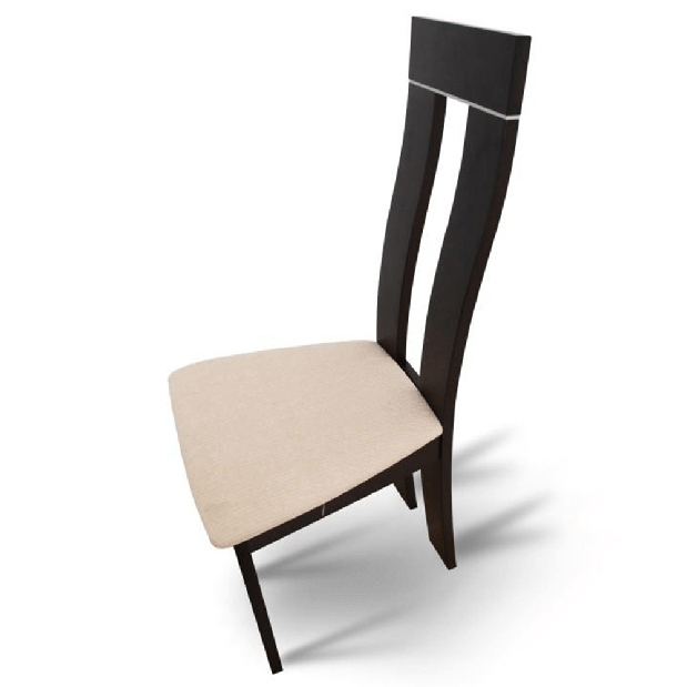 Jídelní židle Dezi (wenge + béžová)