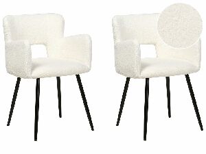 Set 2 ks jídelních židlí Shelba (bílá)