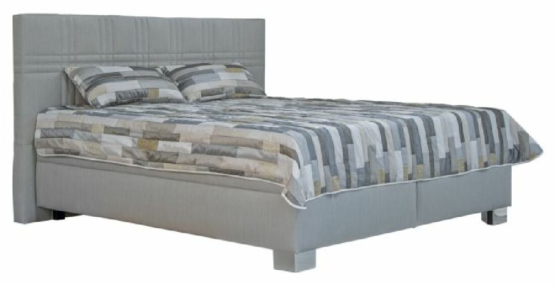 Manželská postel 180 cm Blanář Venus (šedá) (s rošty a matracemi Ivana Plus)