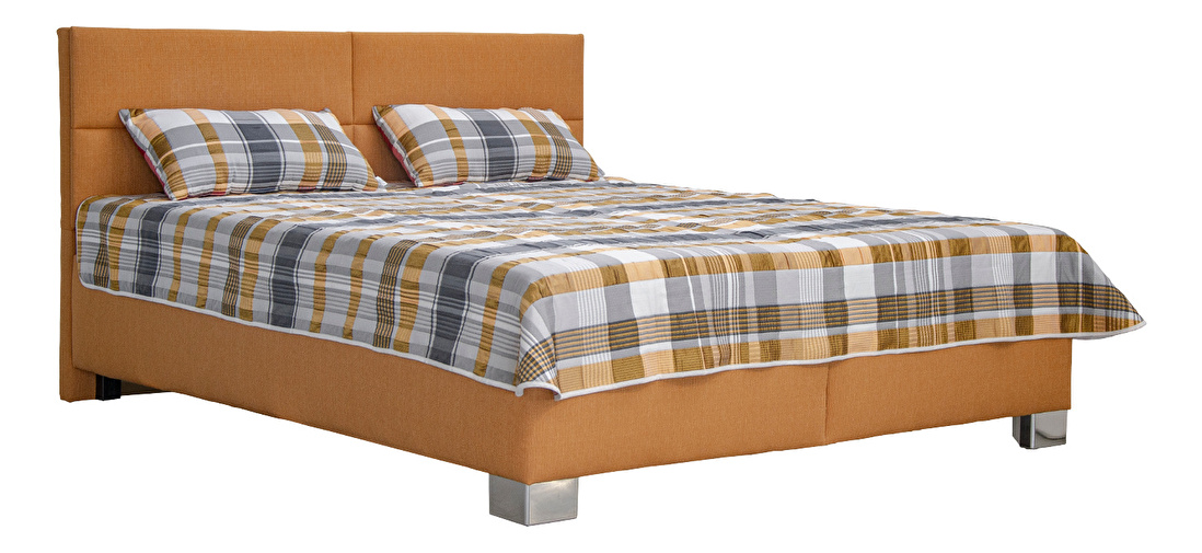 Manželská posteľ 180 cm Blanár Jersey (skořicová) (s roštom)