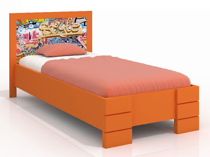 Jednolůžková postel 120 cm Naturlig Kids Storhamar High (borovice) (s roštem)