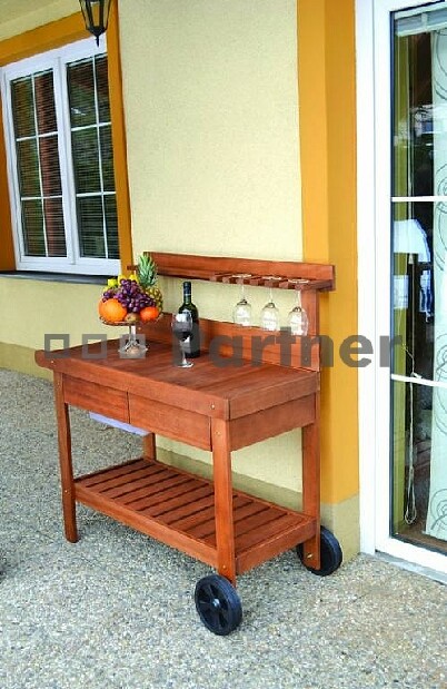 Zahradní servírovací stolek Coruna (Eukalyptus)