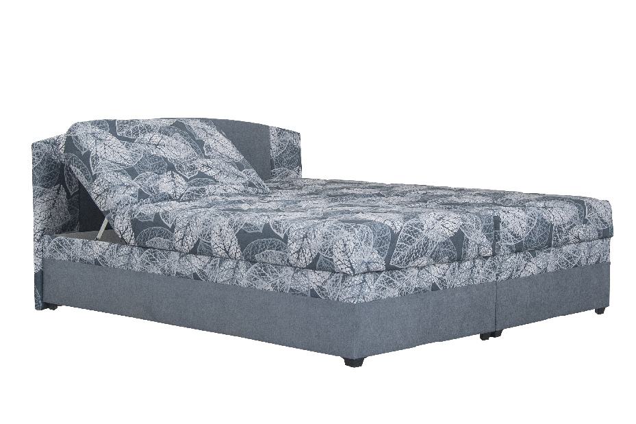 Manželská postel 180 cm Blanář Kappa (šedá) (s rošty a matracemi Alena)