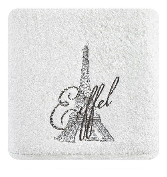Ručník 140x70 cm Eiffel 01 (bílá) (3 ks)