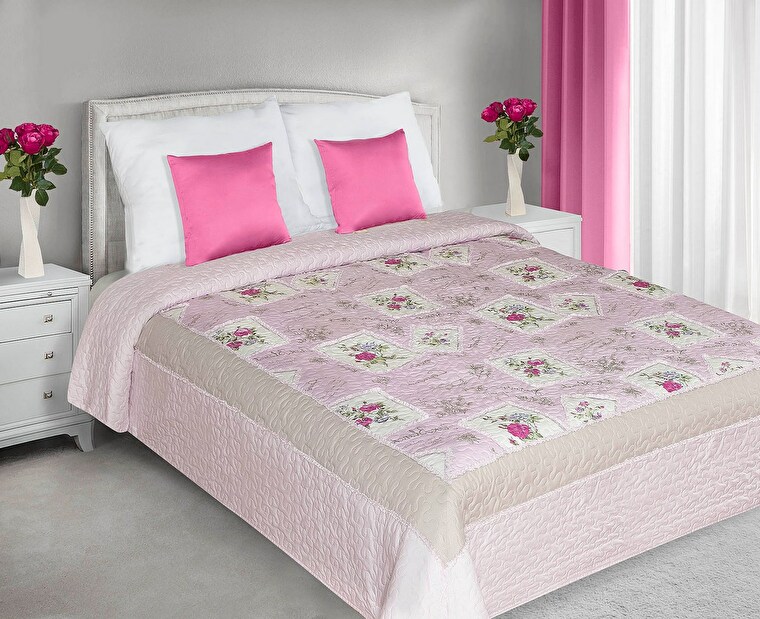 Přehoz na postel 210x170cm Ada (růžová)
