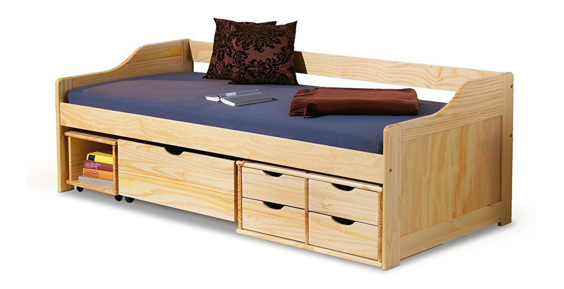 Jednolůžková postel 90 cm Maxima (masiv, s roštem) *bazar
