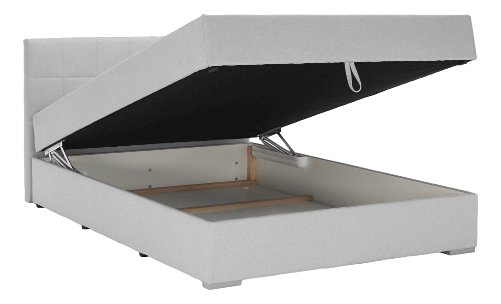 Jednolůžková postel Boxspring 120 cm Ferrati (šedohnědá)