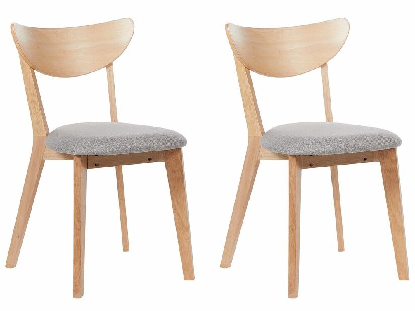 Set 2 ks jídelních židlí Ejus (světlé dřevo)