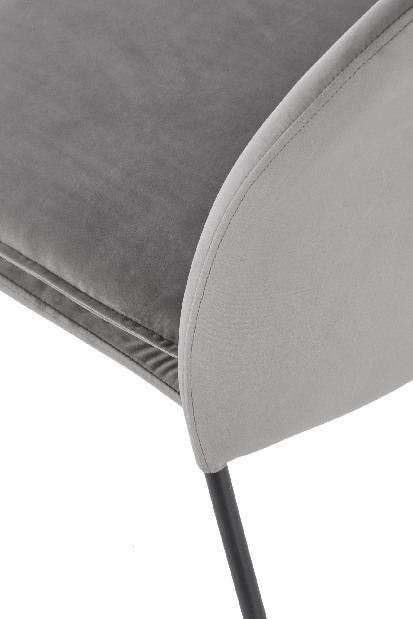 Jídelní židle Kemis (šedá + černá)
