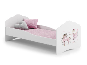 Dětská postel 160x80 cm Cassi (S roštem a matrací) (víla a koník)