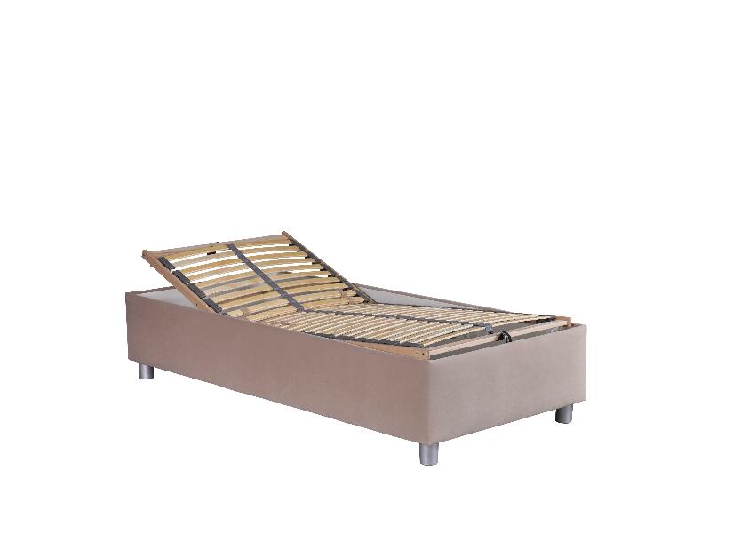 Jednolůžková postel 90 cm Blanár Neptun (světle hnědá) (s roštem a matrací Nelly)