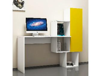 PC stolek Acai (bílá + žlutá)
