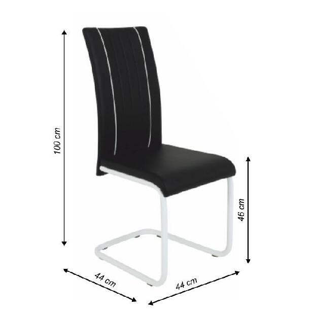 Jídelní židle Limia (černá + bílá)